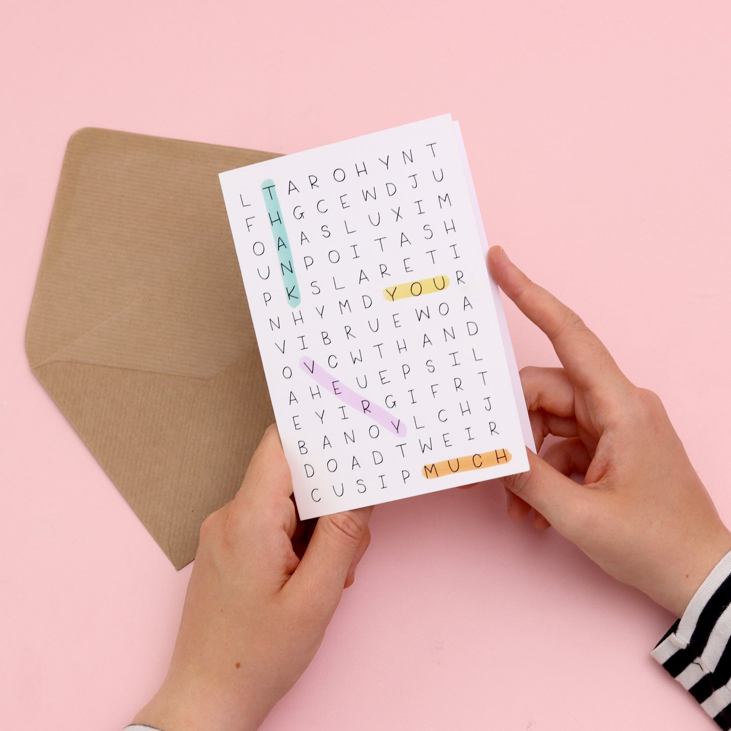 Card - Word Search - Thank You - Oh, Laura