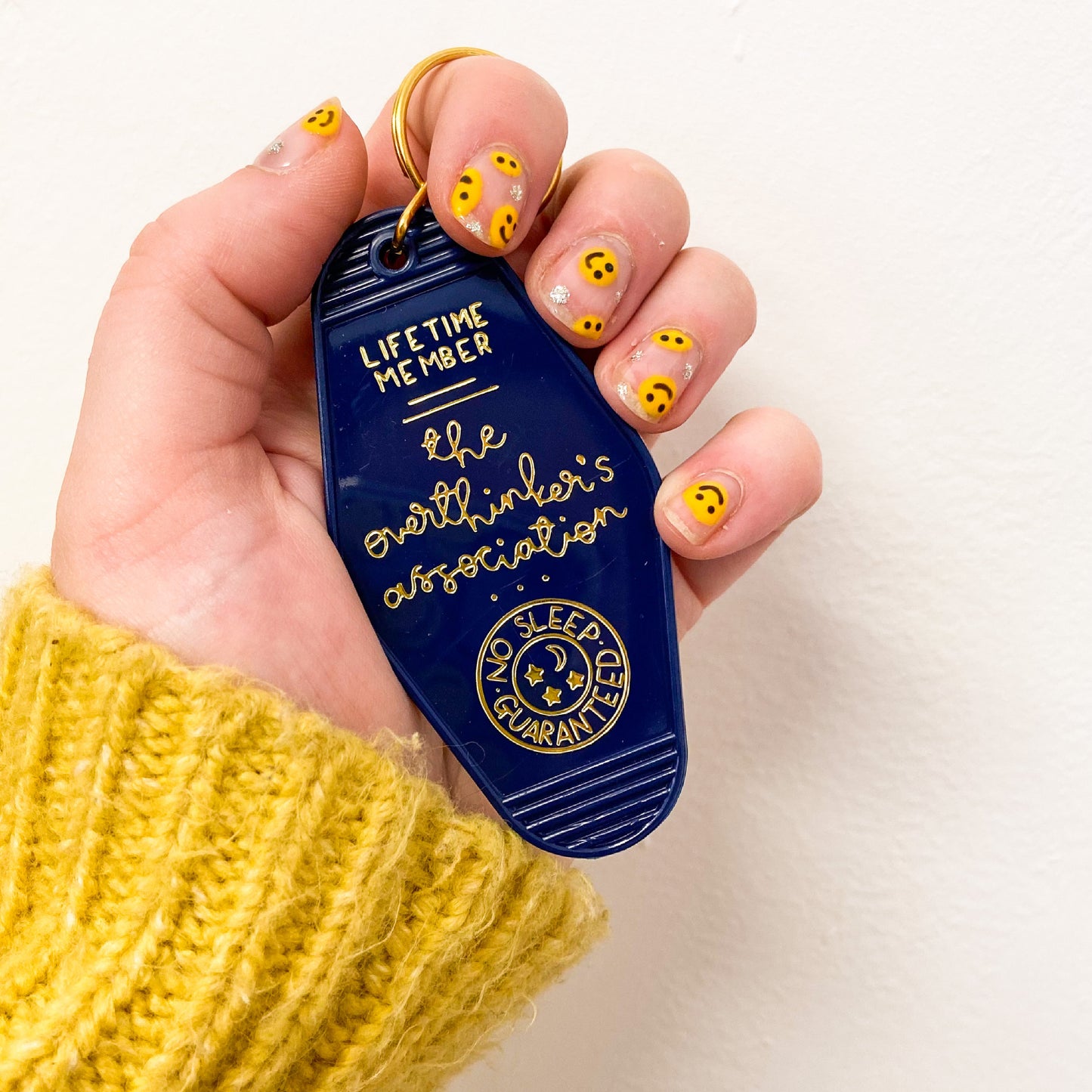 Keyring - The Overthinker's Association - Navy Blue - Oh, Laura