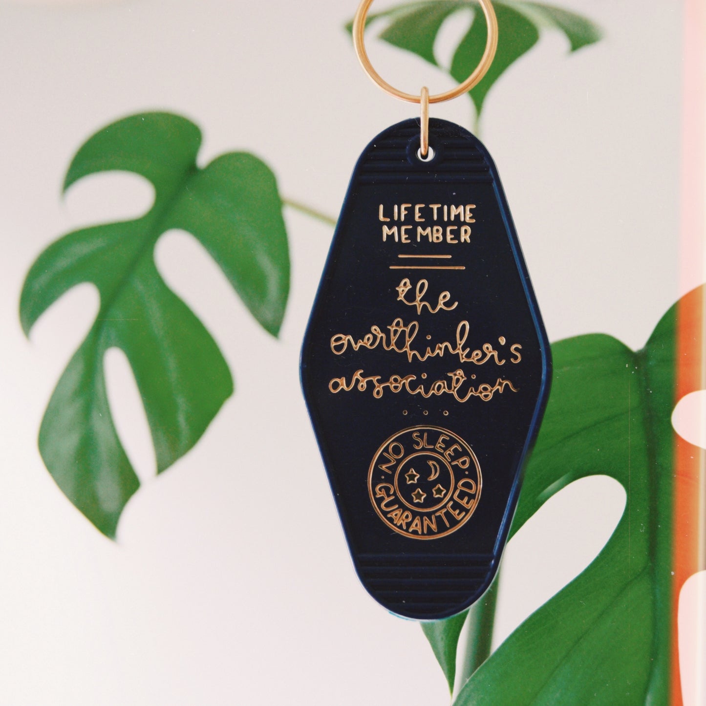 Keyring - The Overthinker's Association - Navy Blue - Oh, Laura
