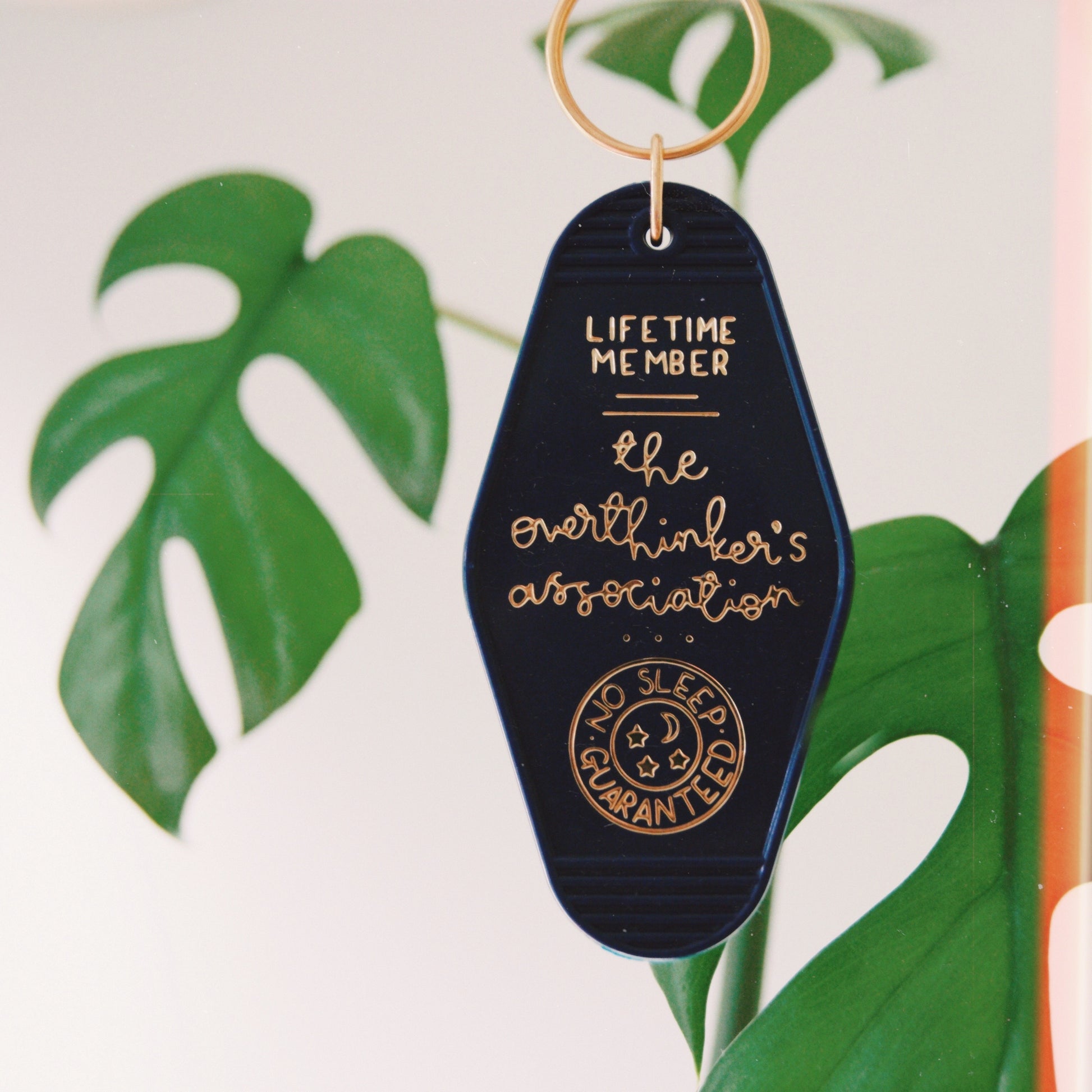Keyring - The Overthinker's Association - Navy Blue - Oh, Laura