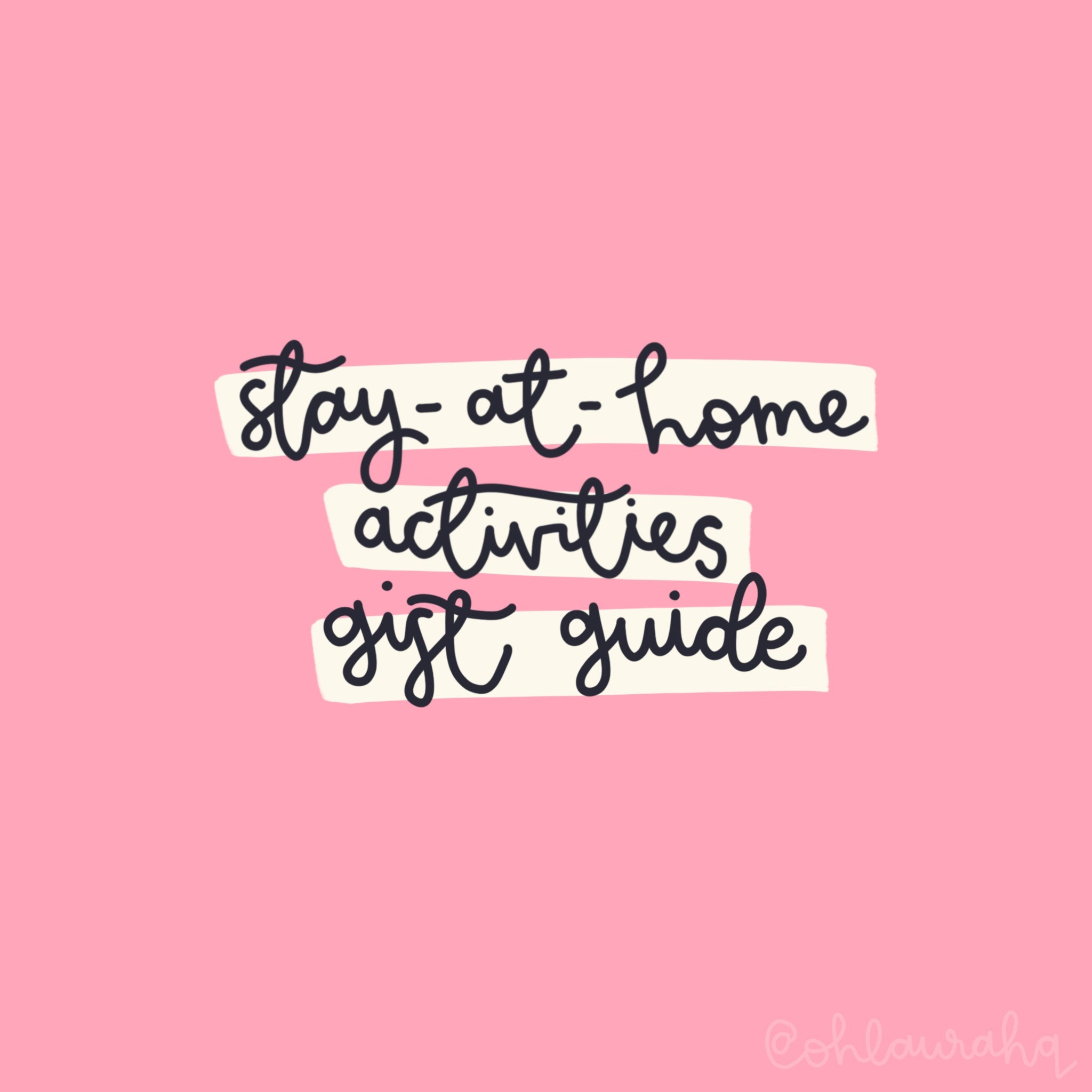 Stay at Home Activities Gift Guide