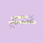 Free IOU Voucher Printable!