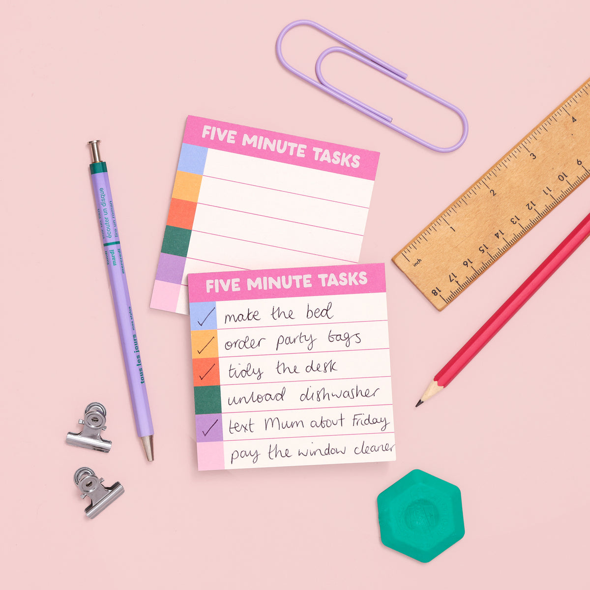 Memo pad - Five Minute Tasks