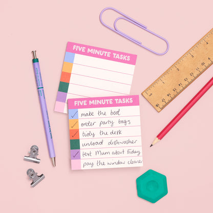 Memo pad - Five Minute Tasks