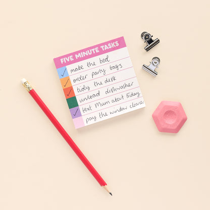 Memo pad - Five Minute Tasks