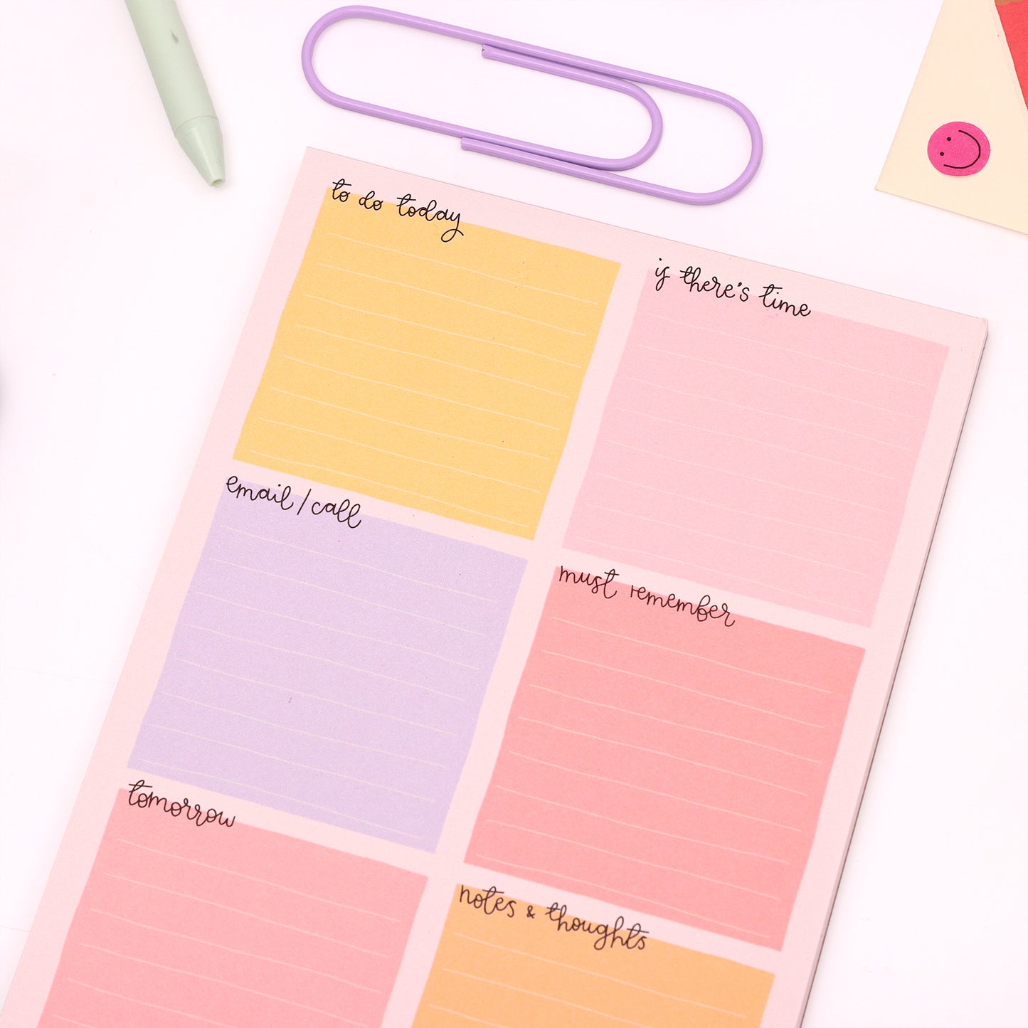 A5 Notepad - Candy - Weekly Planner