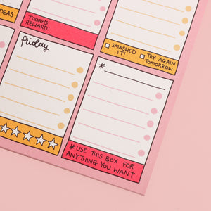 A5 Notepad - Weekly Planner - Let's Get Busy - Oh, Laura