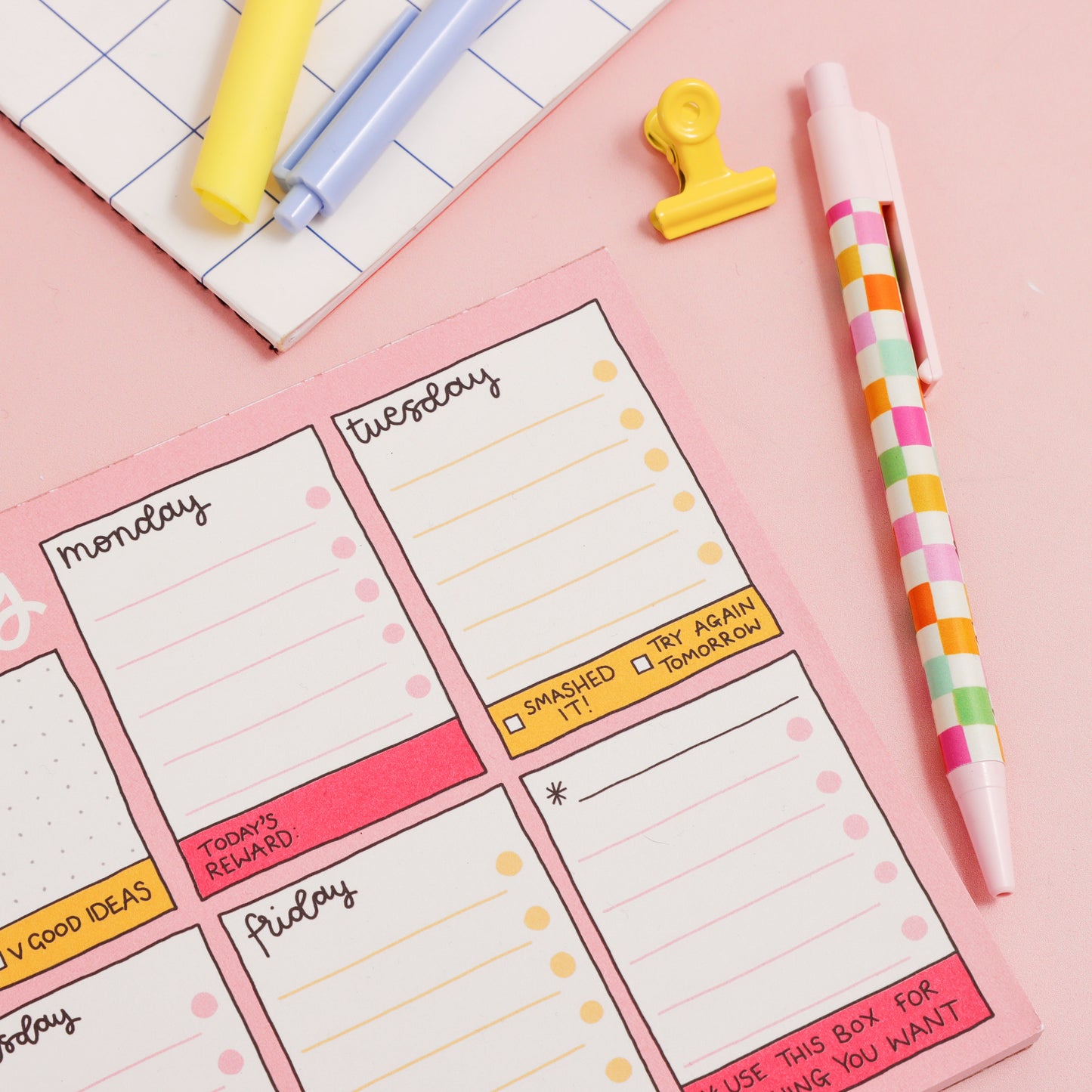 A5 Notepad - Weekly Planner - Let's Get Busy - Oh, Laura