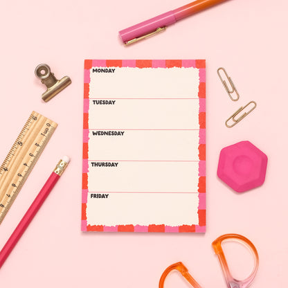 A6 Notepad - Week Planner