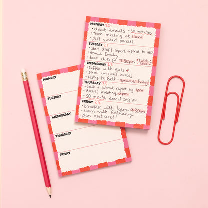 A6 Notepad - Week Planner