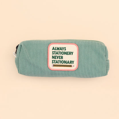 Green Pencil Case - Always Stationery, Never Stationary