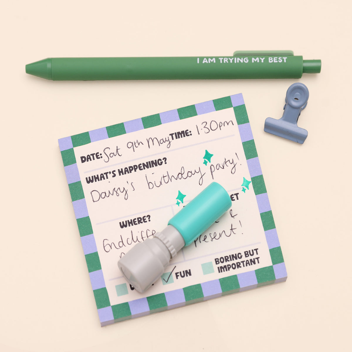 Mini Pre-Inked Stamp - Sparkles - Oh, Laura