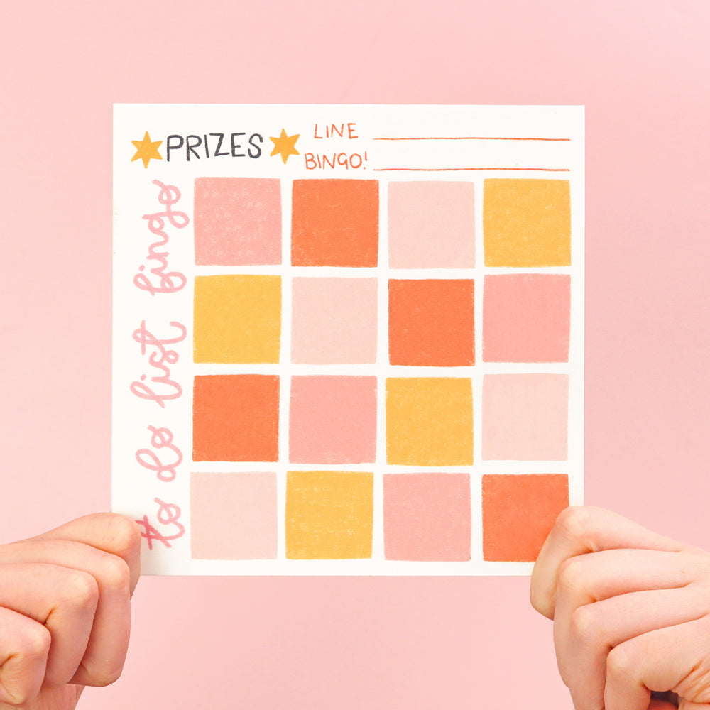 To Do List Bingo - Square Notepad - Oh, Laura