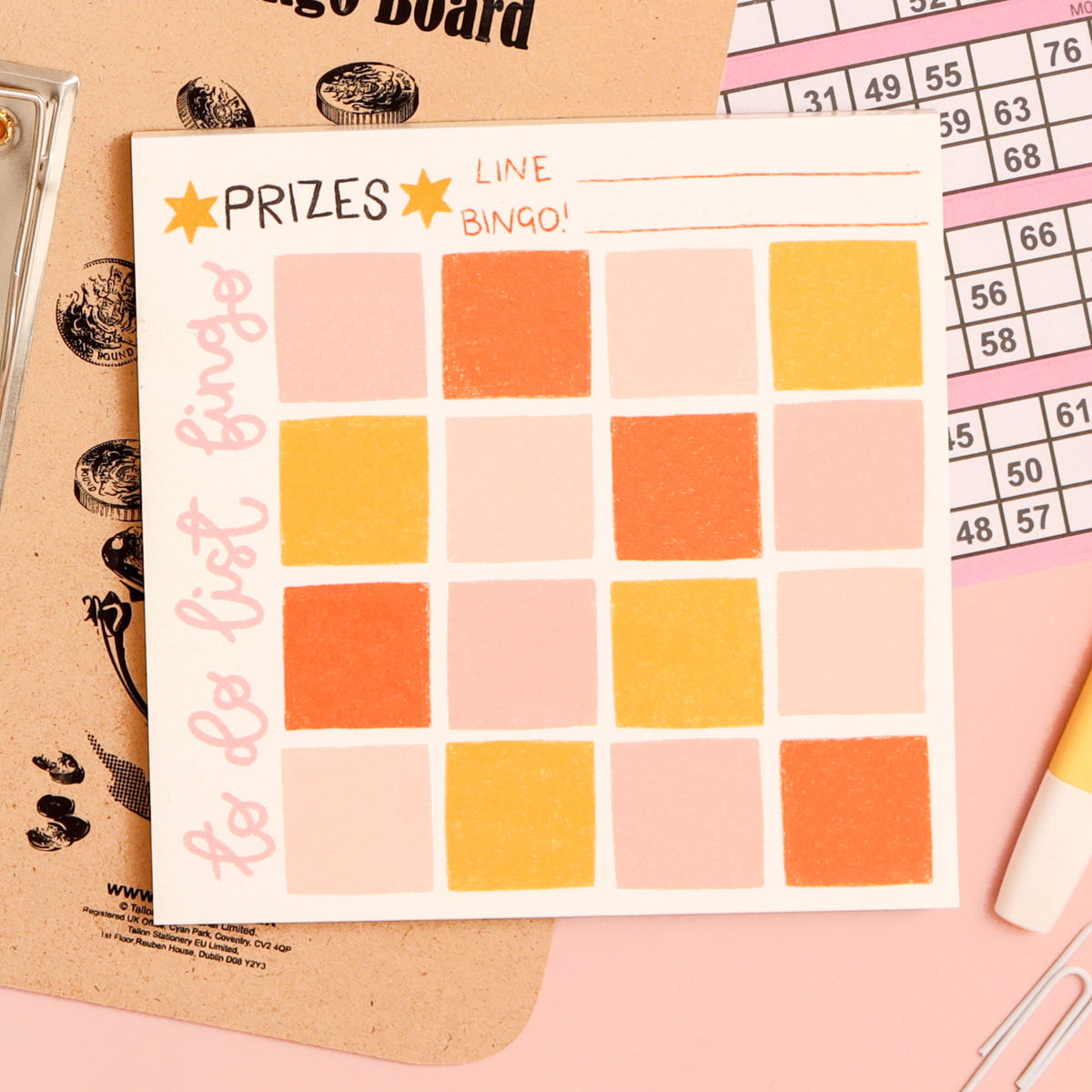 To Do List Bingo - Square Notepad – Oh Laura