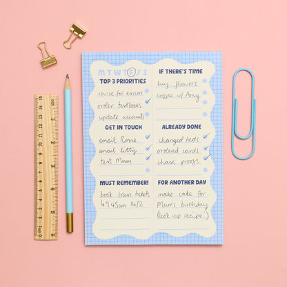 A5 Notepad - Wiggle Day Planner - Oh, Laura