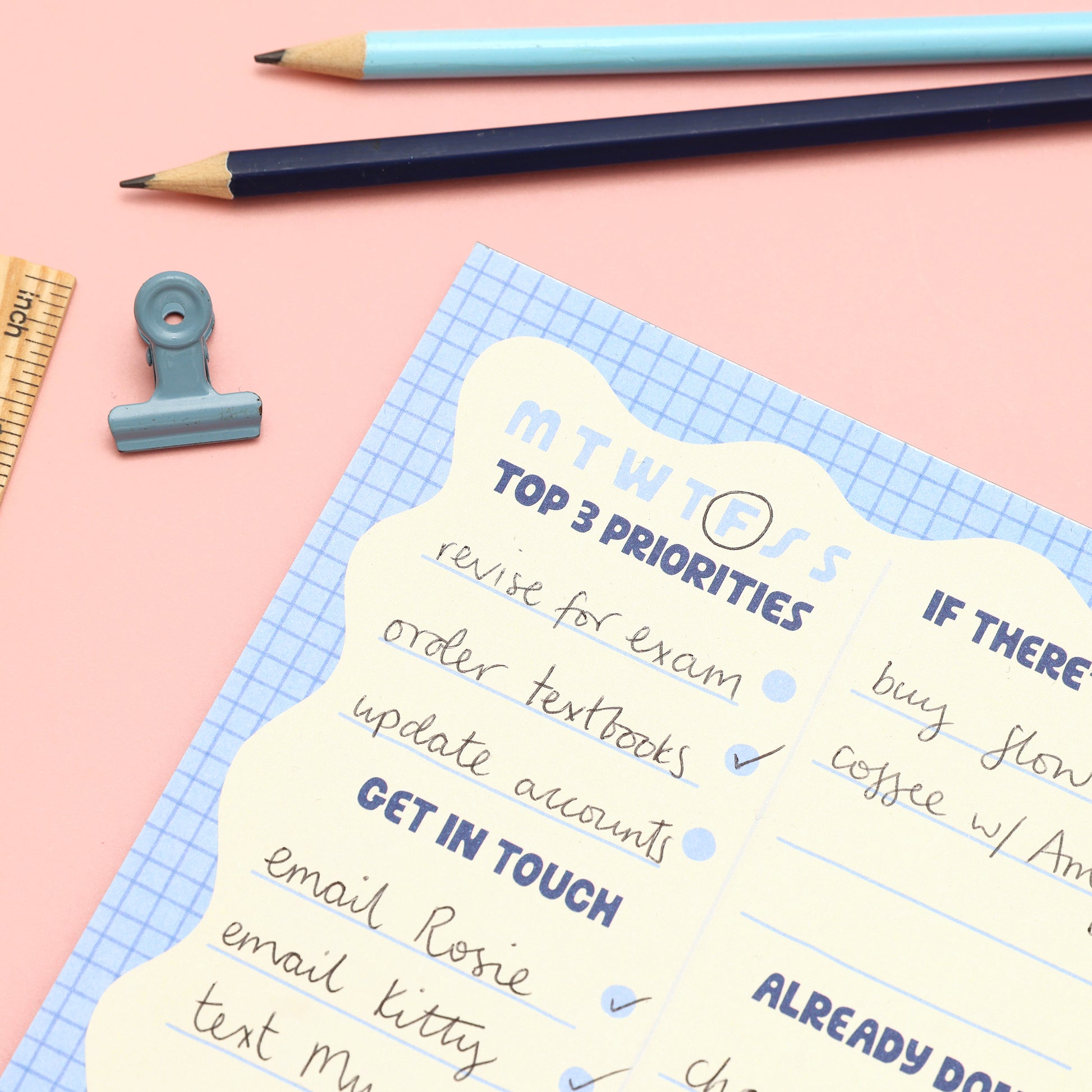 A5 Notepad - Wiggle Day Planner - Oh, Laura