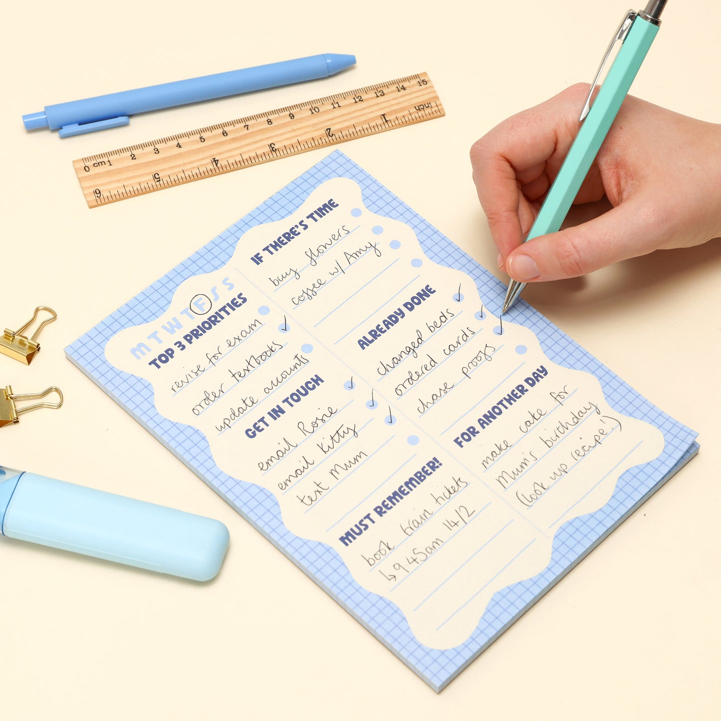 A5 Notepad - Wiggle Day Planner - Oh, Laura