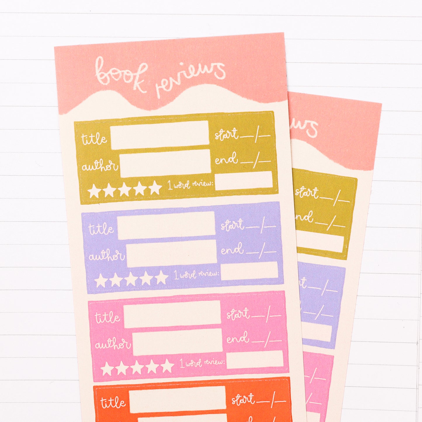 Planner Stickers - Book Reviews