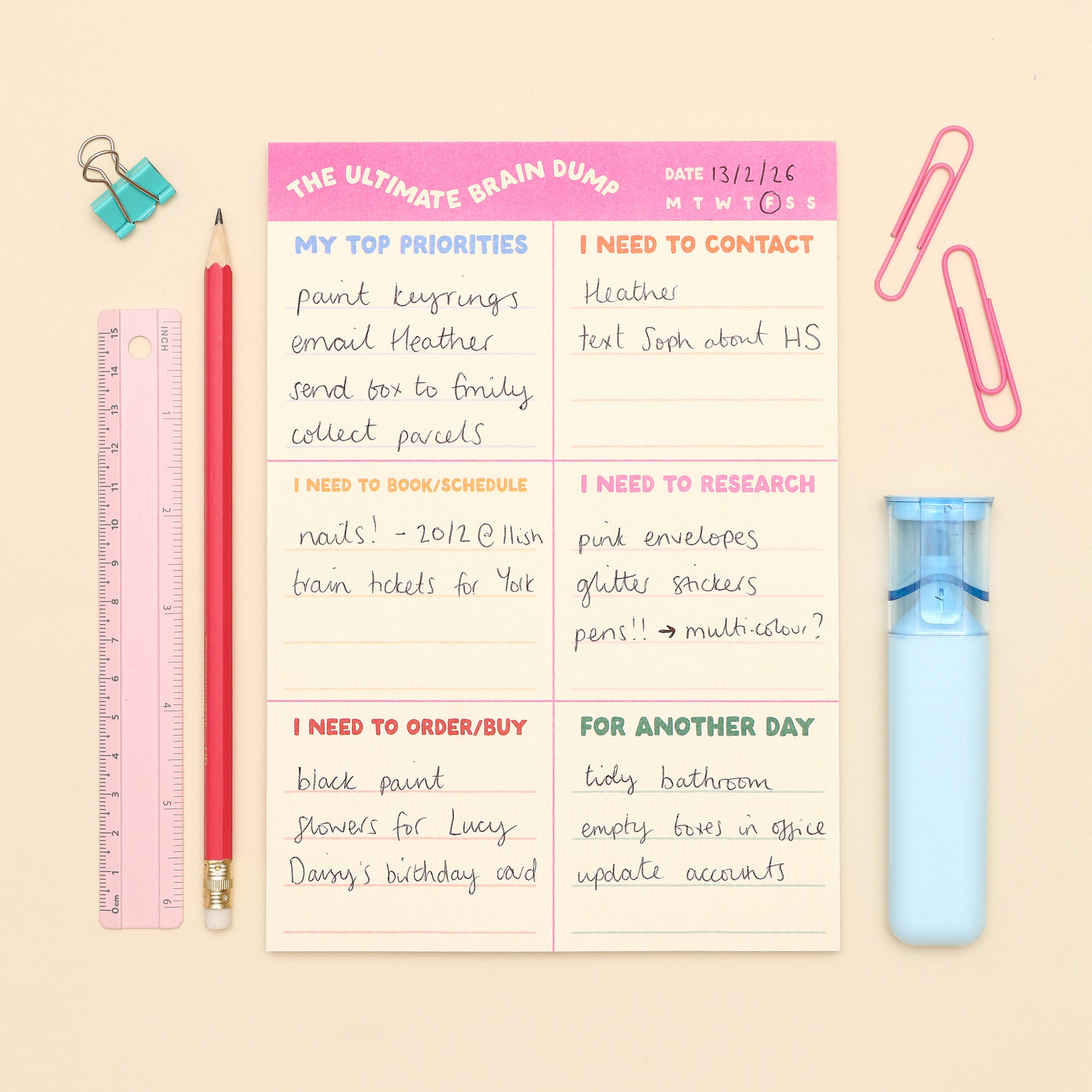 A5 Planner - Ultimate Brain Dump - Oh, Laura