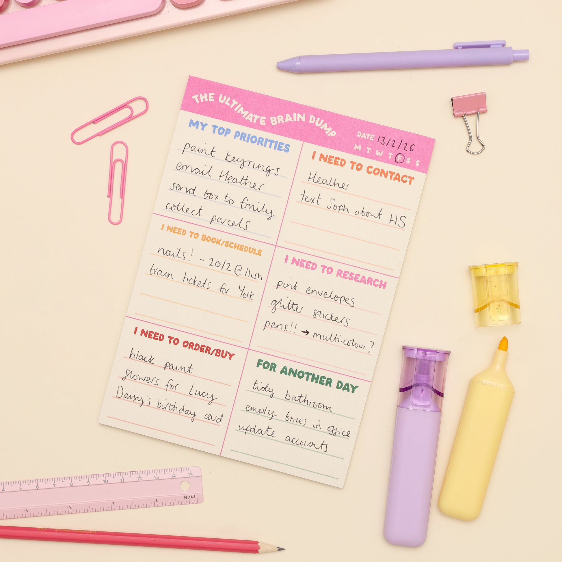 A5 Planner - Ultimate Brain Dump - Oh, Laura