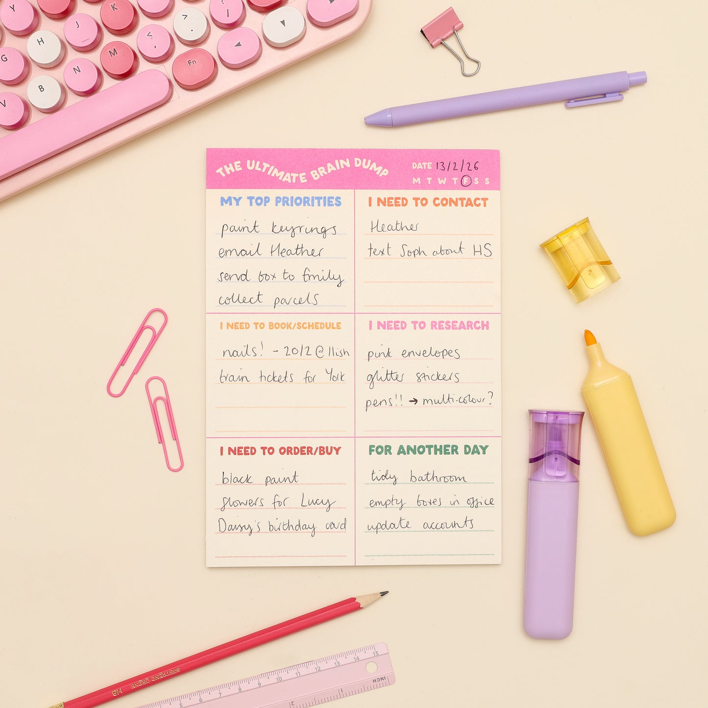 A5 Planner - Ultimate Brain Dump - Oh, Laura