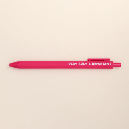 Ballpoint Pen - Very Busy & Important