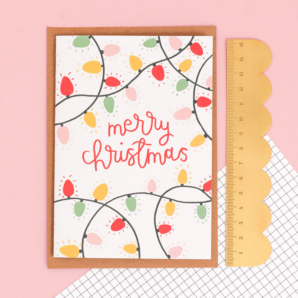 Christmas Card - Merry Christmas Lights