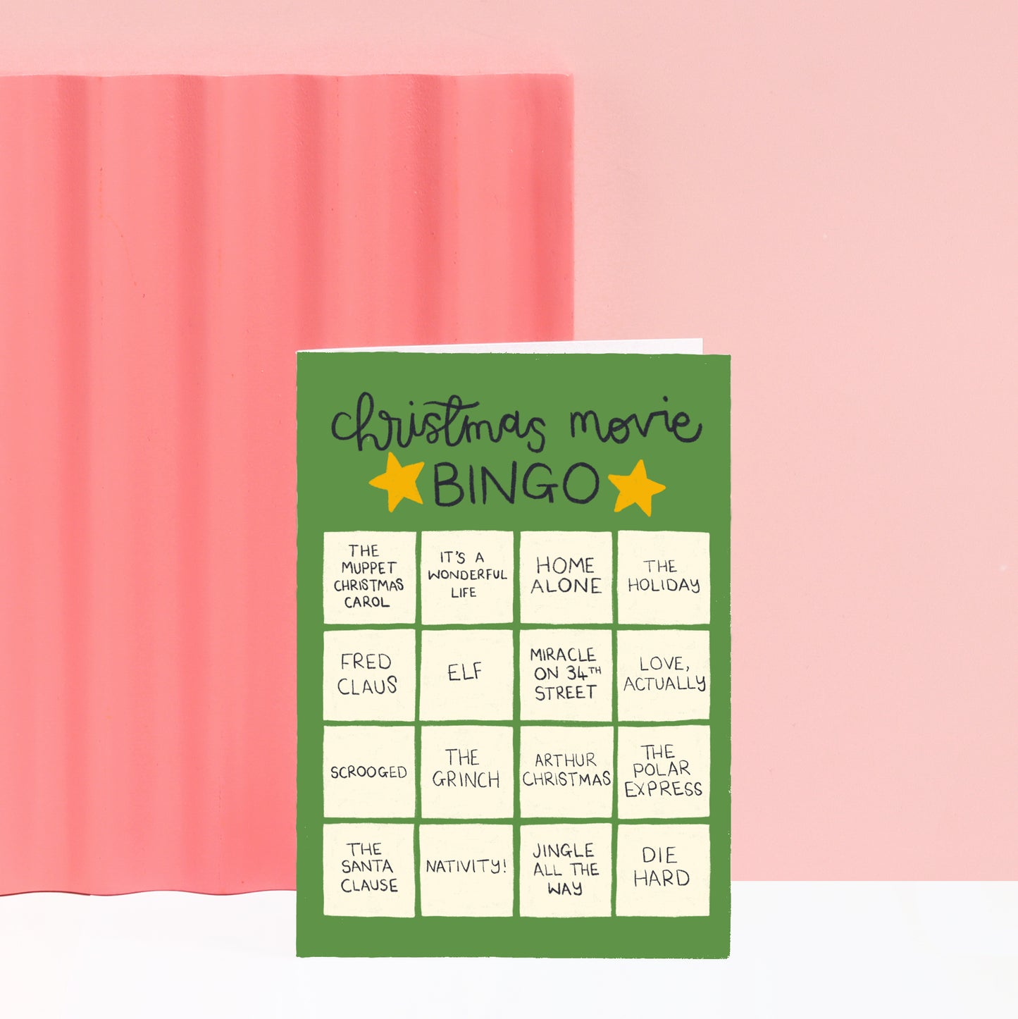 Christmas Card - Christmas Movie Bingo