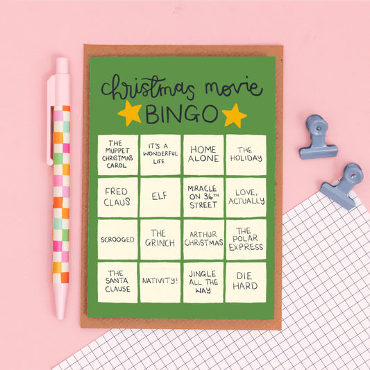 Christmas Card - Christmas Movie Bingo