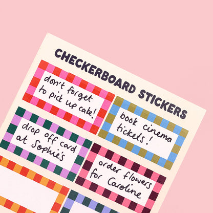 Sticker Sheet - Checkerboard - Oh, Laura