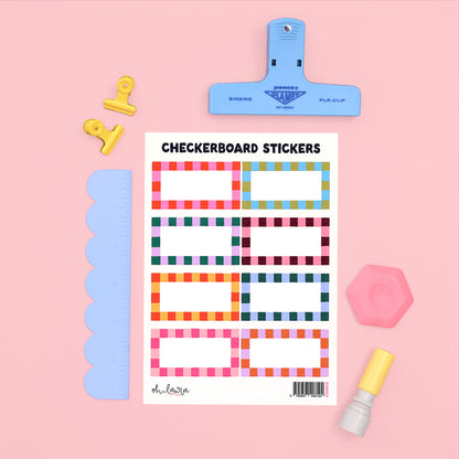 Sticker Sheet - Checkerboard - Oh, Laura