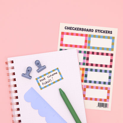 Sticker Sheet - Checkerboard - Oh, Laura