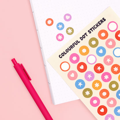 Sticker Sheet - Colourful Dots - Oh, Laura