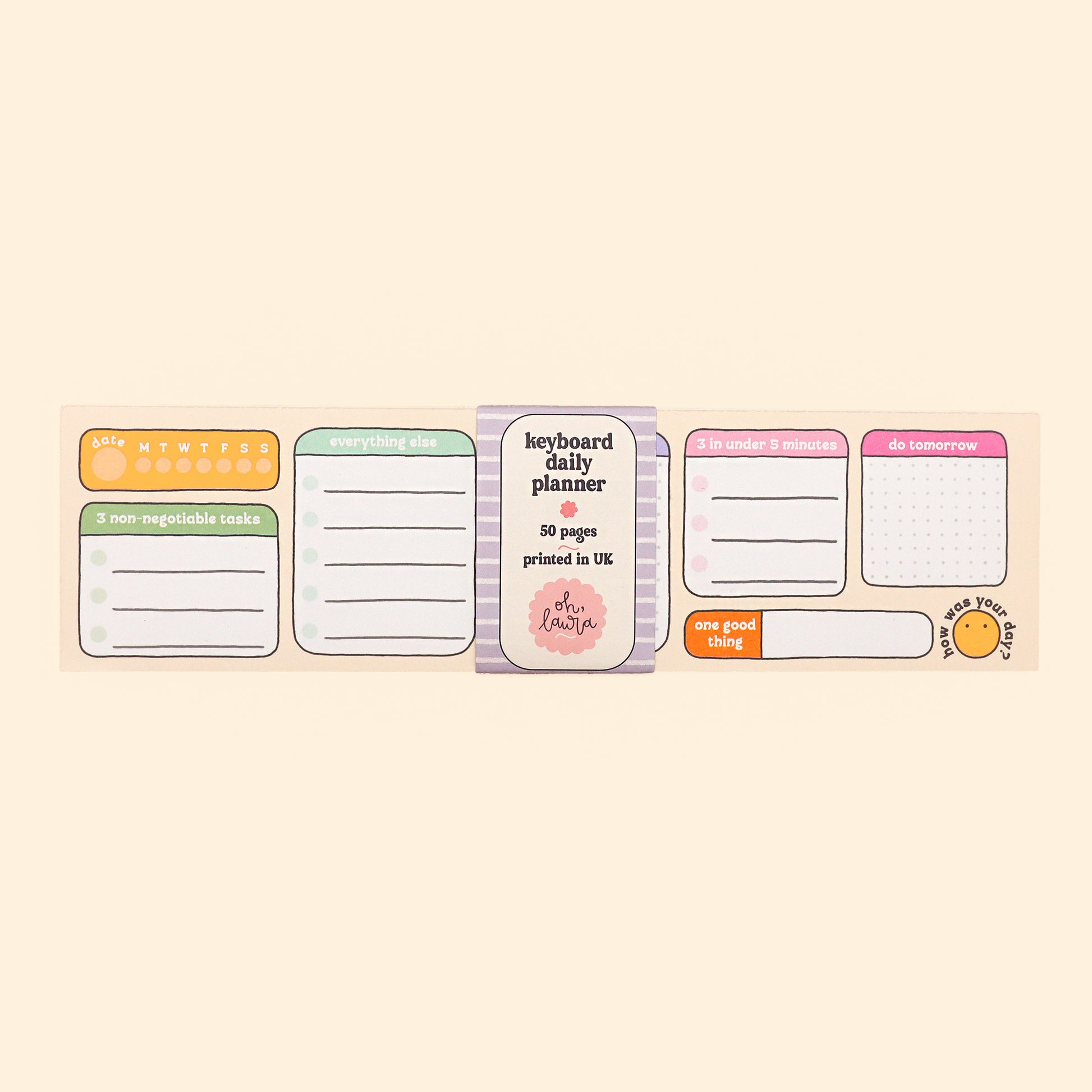 Keyboard Daily Planner - Oh, Laura