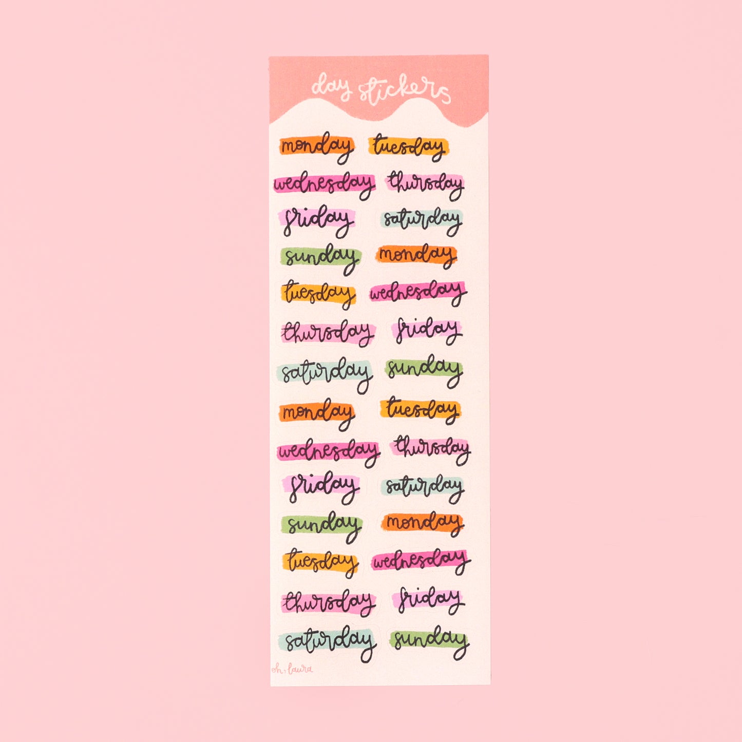 Planner Stickers - Days