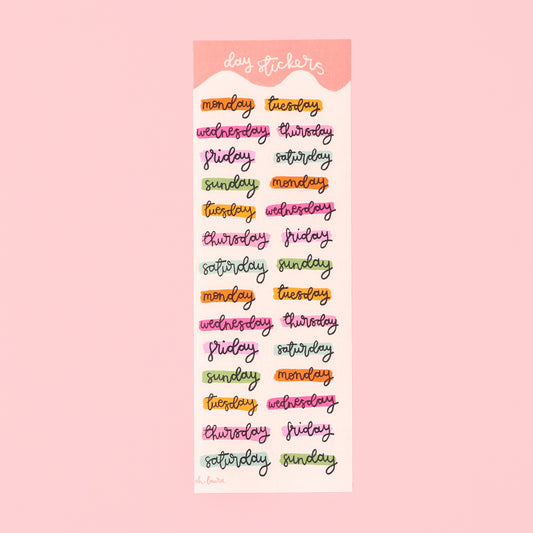 Planner Stickers - Days