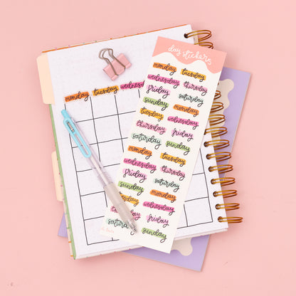 Planner Stickers - Days