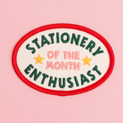 Iron-On Patch - Stationery Enthusiast of the Month