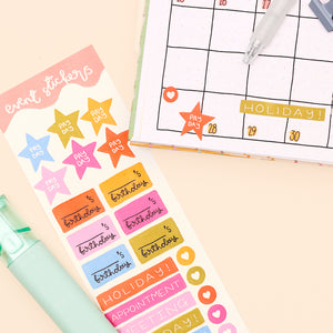 Planner Stickers - Events