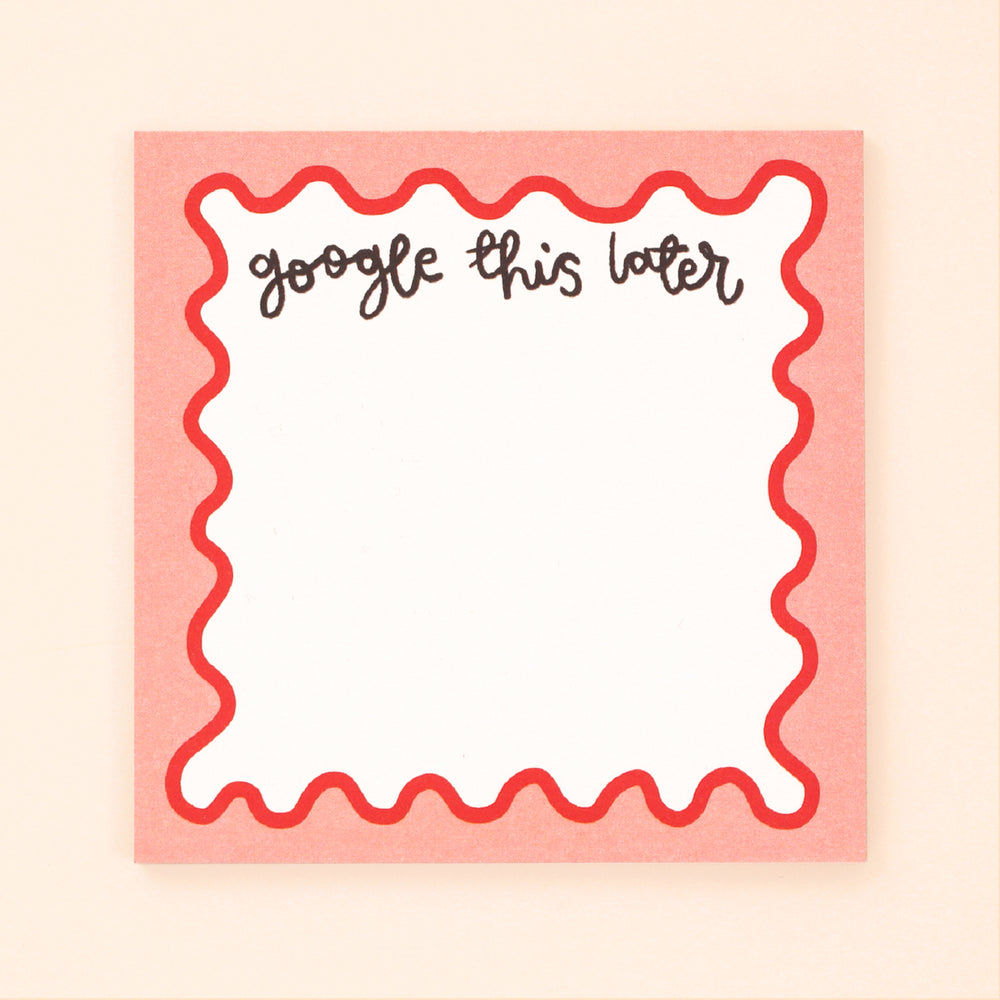 memo pad - google this later