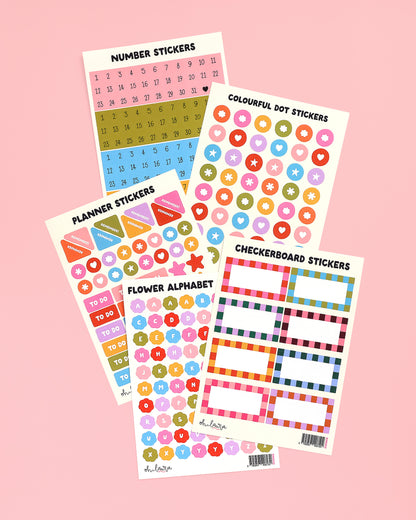 Sticker Sheet - Colourful Dots - Oh, Laura