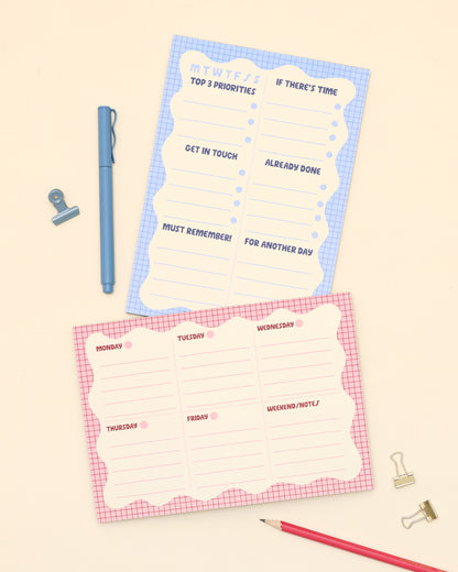 A5 Notepad - Wiggle Day Planner - Oh, Laura