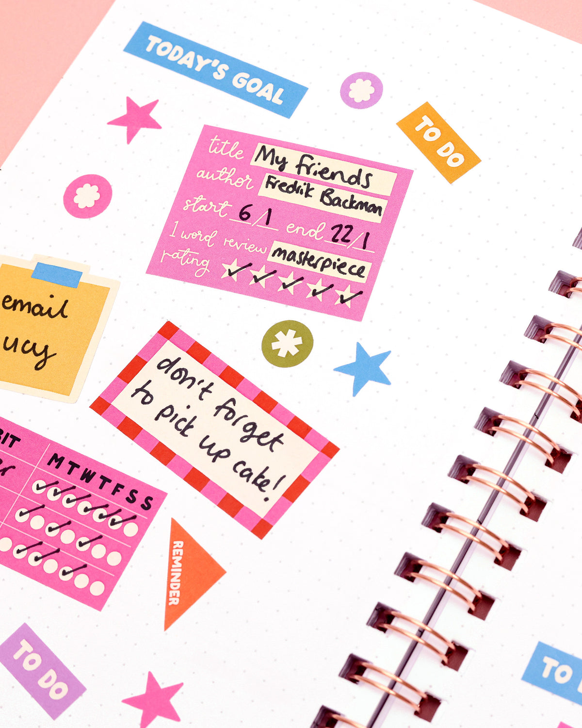 Sticker Sheet - Book Reviews - Oh, Laura