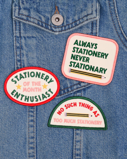 Iron-On Patch - Stationery Enthusiast of the Month
