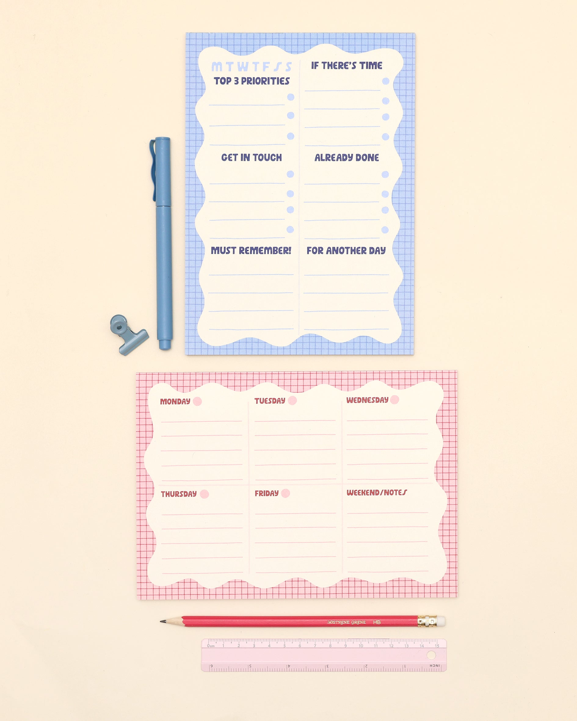 A5 Notepad - Wiggle Weekly Planner - Oh, Laura