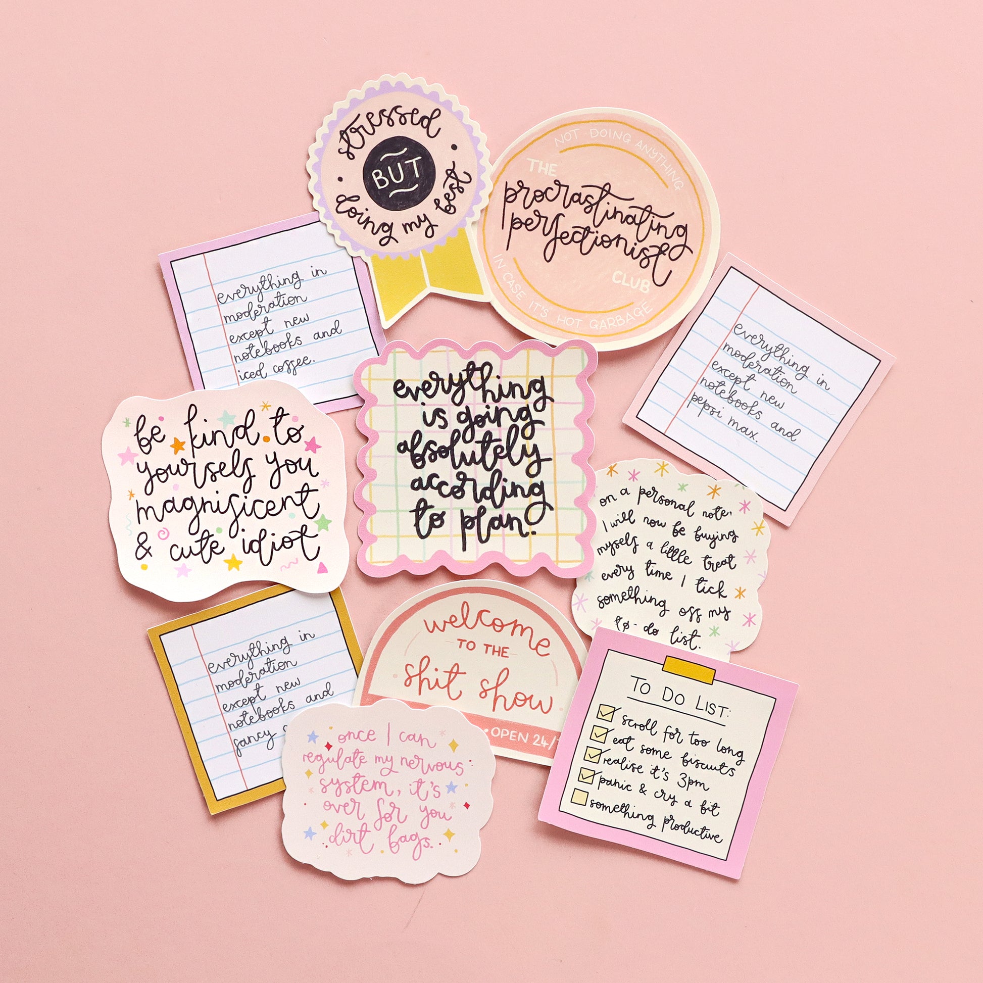 Vinyl Sticker - Procrastinating Perfectionist - Oh, Laura