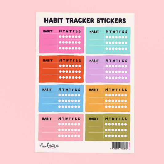 Sticker Sheet - Habit Tracking - Oh, Laura