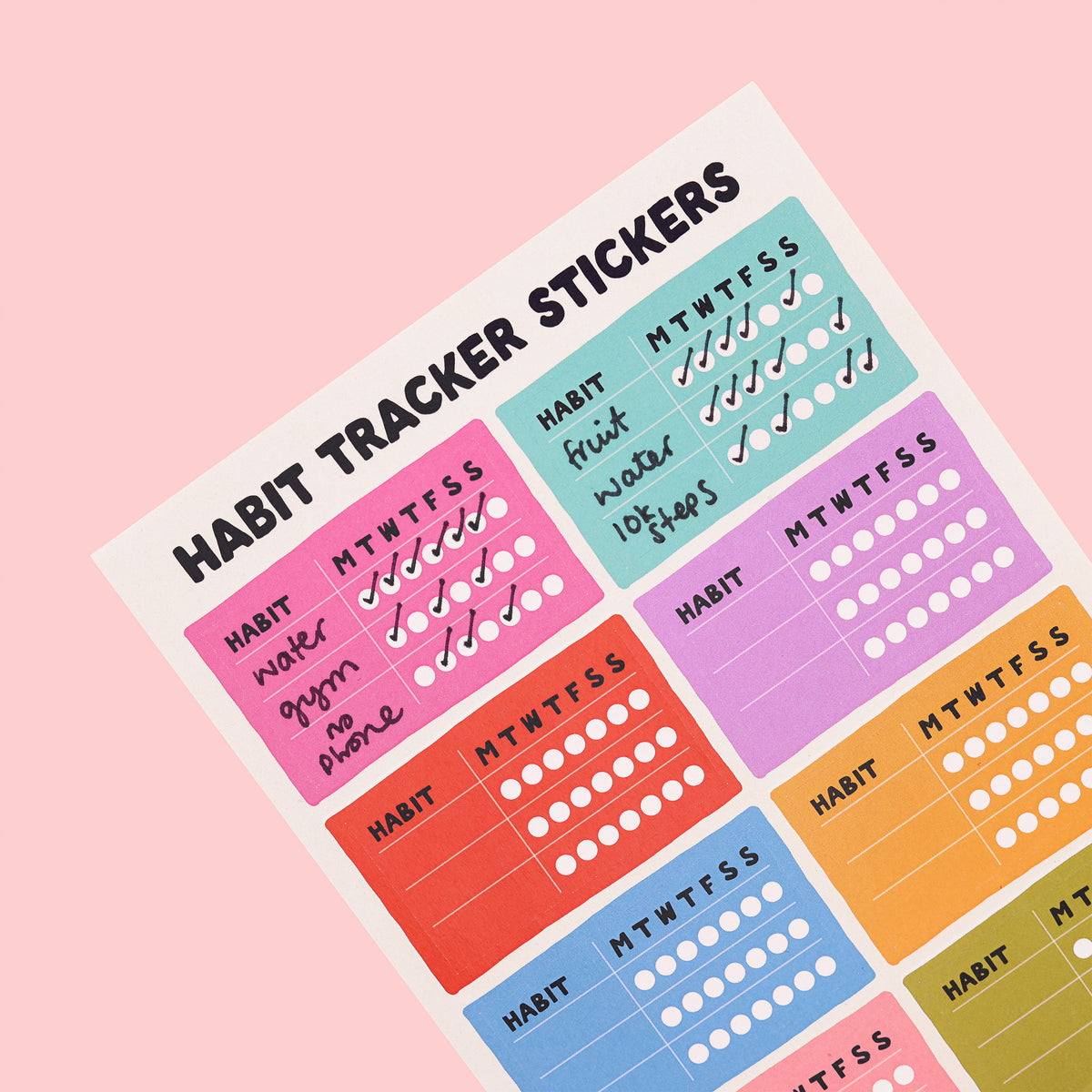 Sticker Sheet - Habit Tracking - Oh, Laura