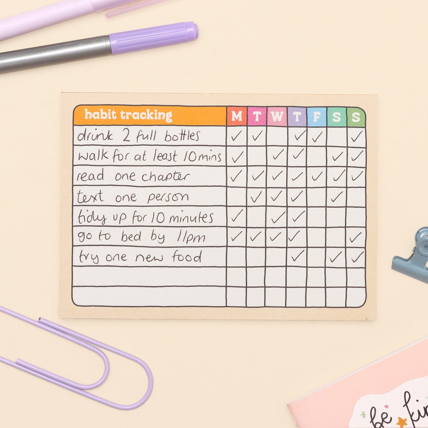 A6 Habit Tracker Notepad - Oh, Laura