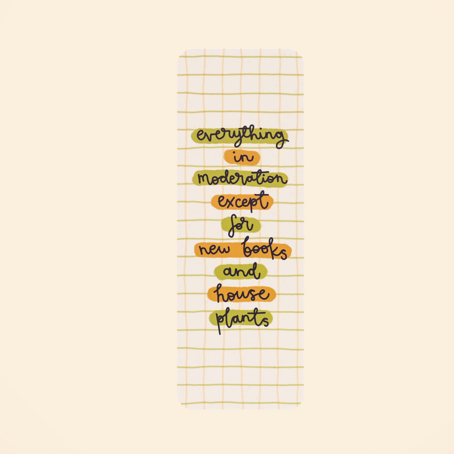 Bookmark - New Books & House Plants